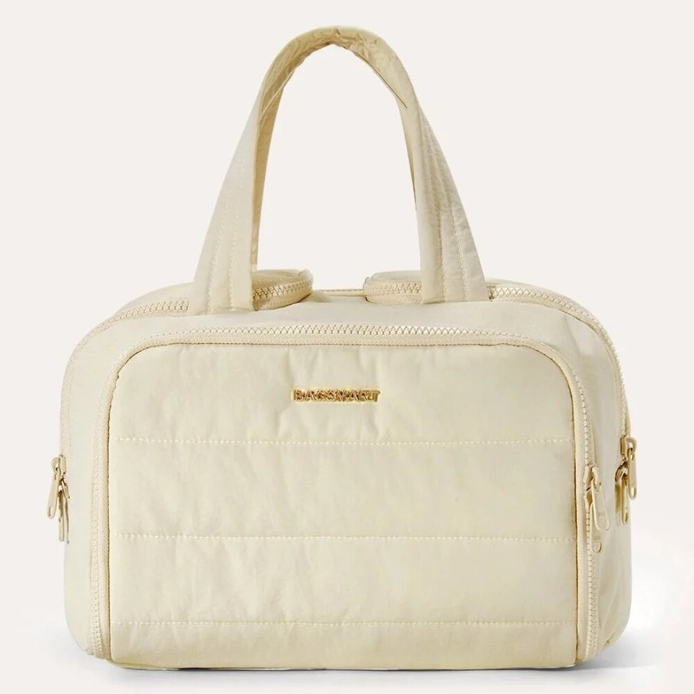 **Brand New with Tags** BAGSMART Zora Crush Toiletry Bag in White